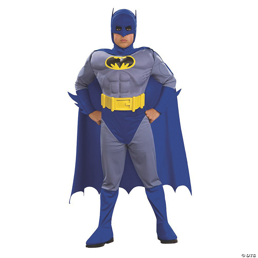 Boy's Deluxe Muscle Batman&#8482; Costume - Small Image