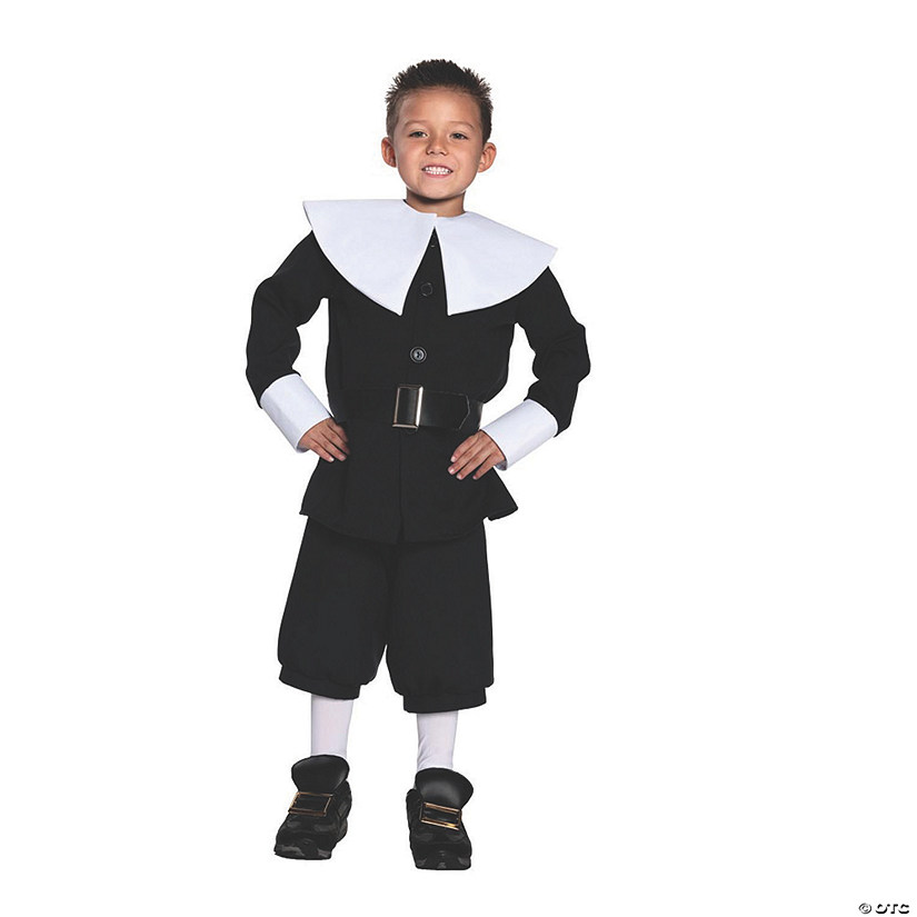 Boy's Deluxe Pilgrim Costume - Large Image