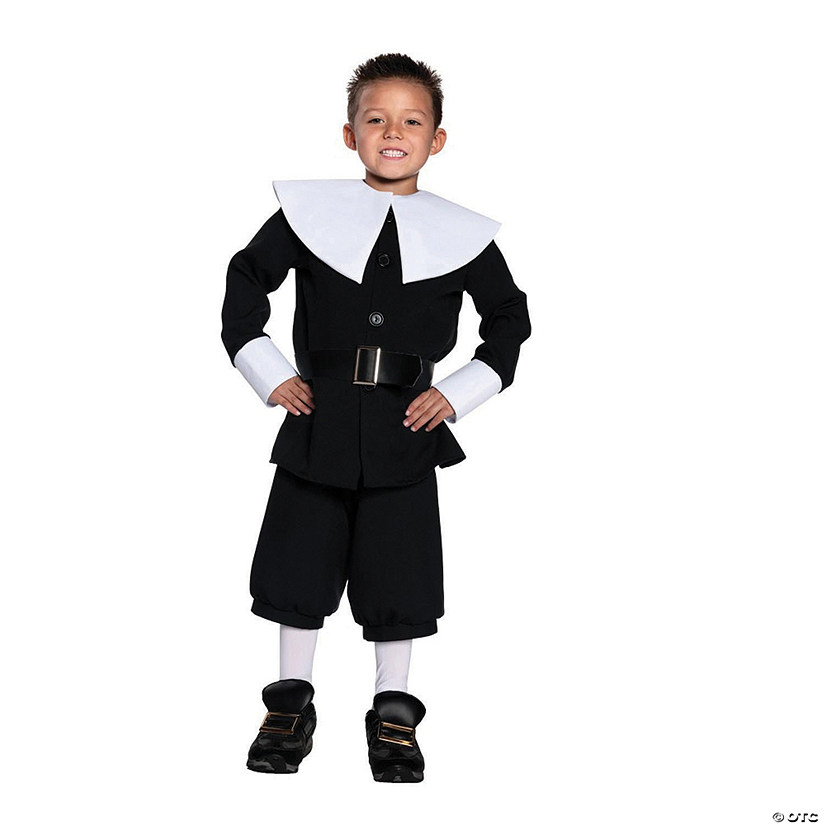 Boy's Deluxe Pilgrim Costume Image