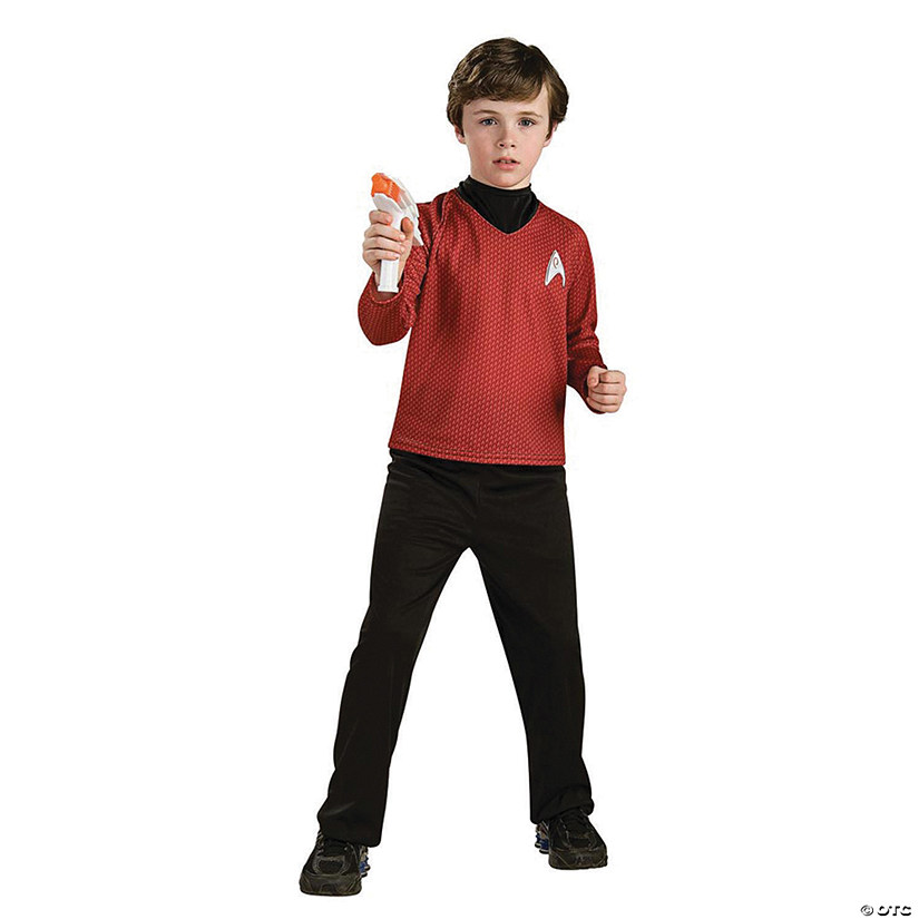 Boy's Deluxe Red Star Trek Uniform Costume - Medium Image