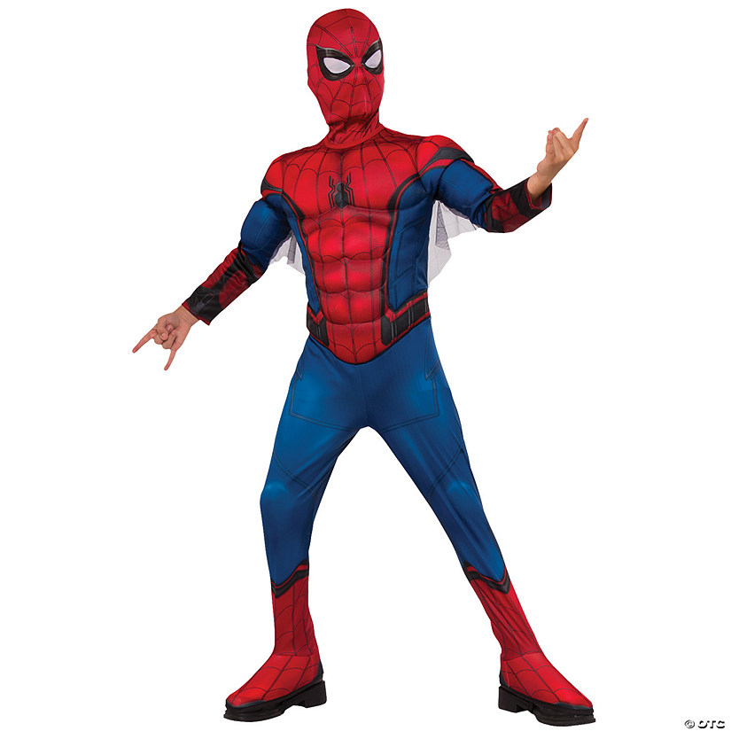 Boy's Deluxe Spider-Man: Far From Home Spider-Man Costume Image