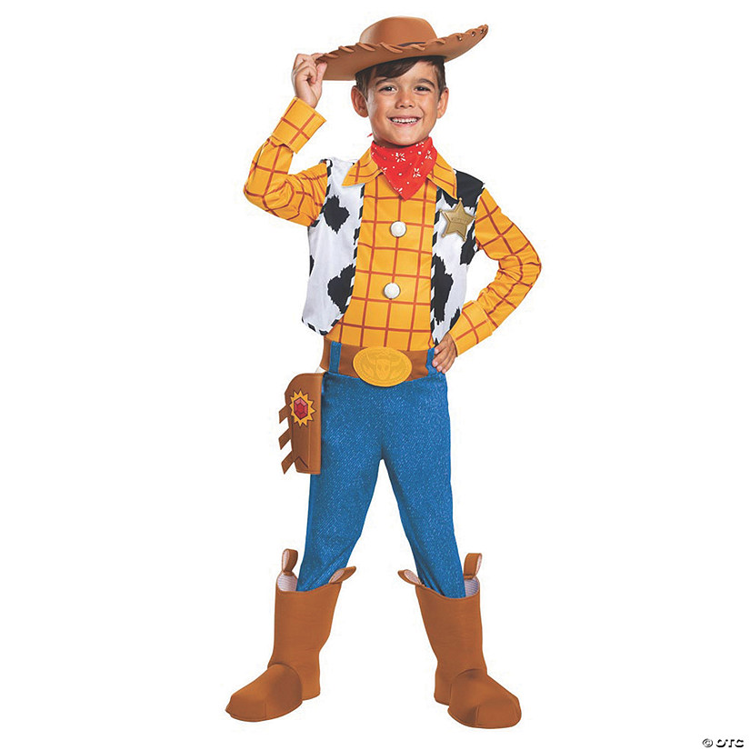 Boy's Deluxe Toy Story 4&#8482; Woody Costume &#8211; Medium 7-8 Image