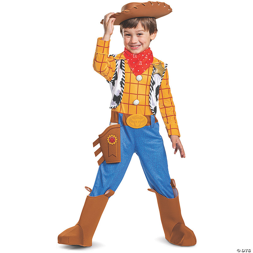 Boy's Deluxe Toy Story 4&#8482; Woody Costume &#8211; Toddler 3T-4T Image