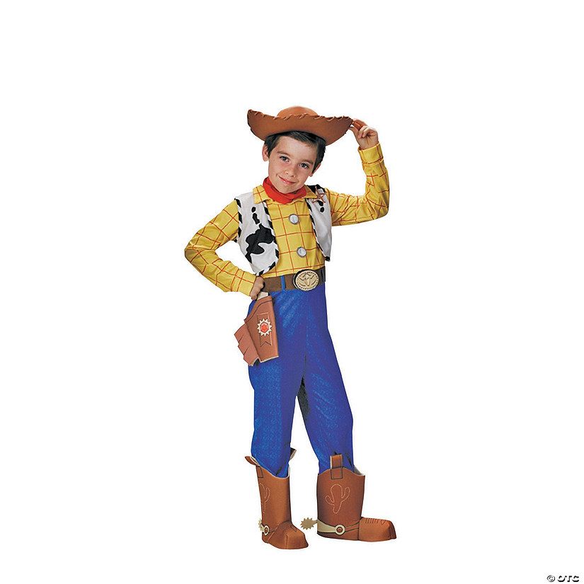 Boy's Deluxe Toy Story Woody Costume Small 4-6 Image