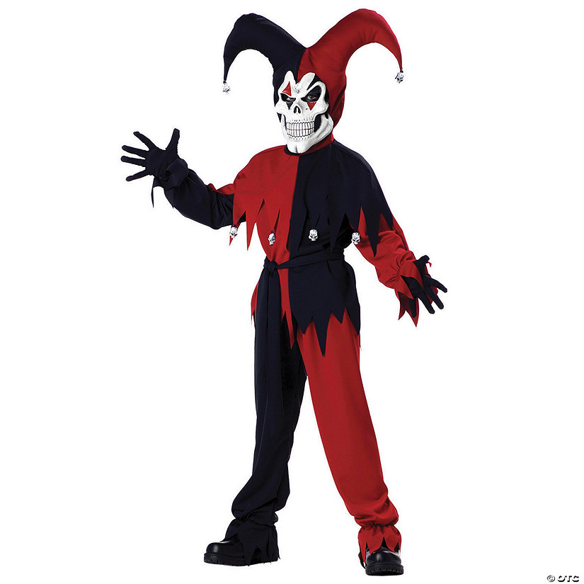 Boy's Evil Jester Costume Image