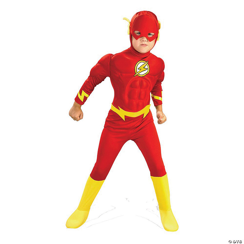 Boy's Flash Muscle Chest Costume - Medium Image