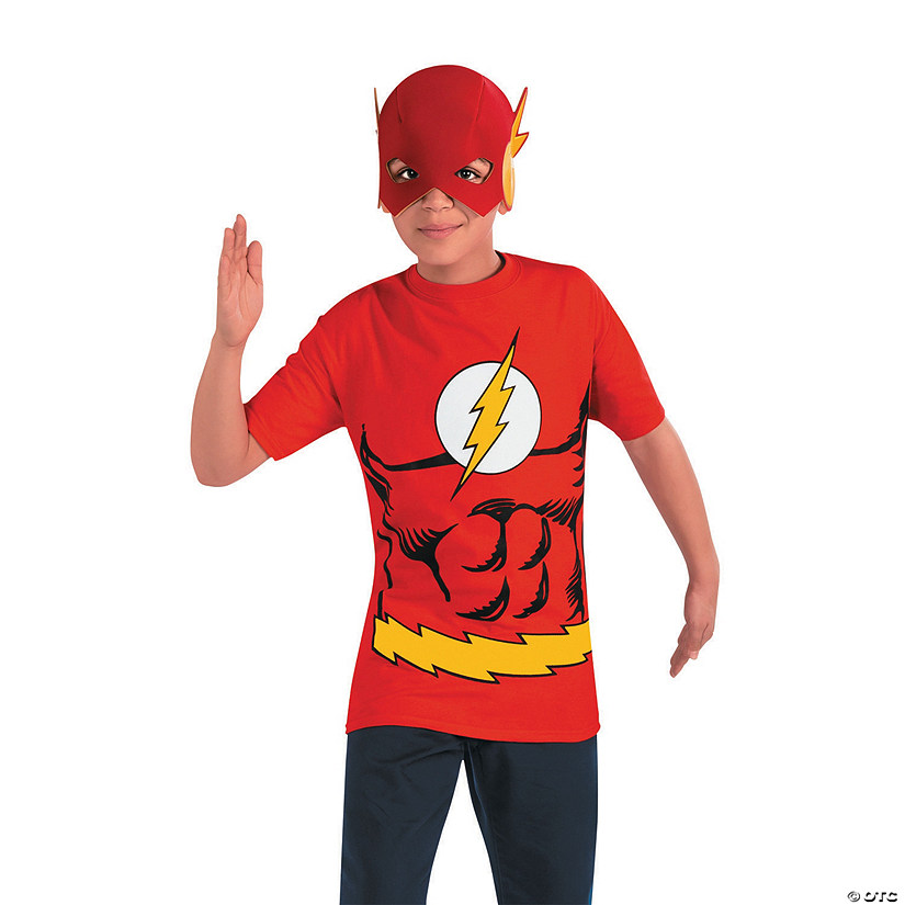 Boy's Flash Shirt Costume - Large Image