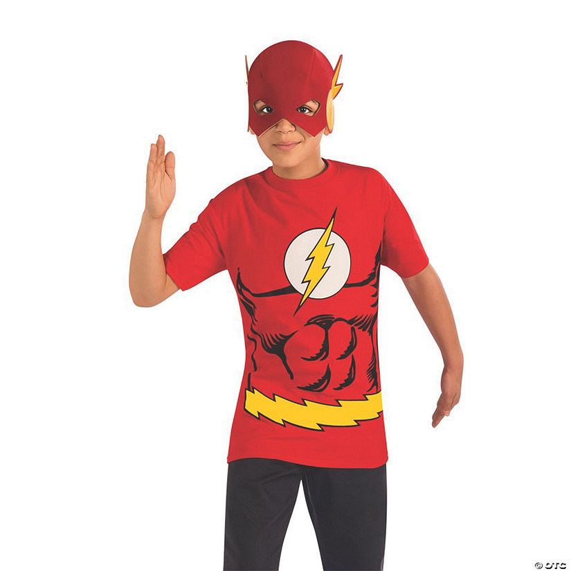 Boy's Flash Shirt Costume - Medium Image
