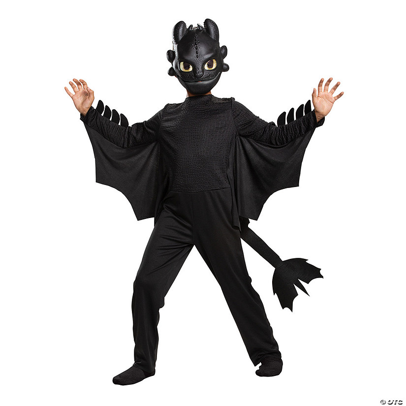 Boy's How to Train Your Dragon: The Hidden World Classic Toothless Costume Image