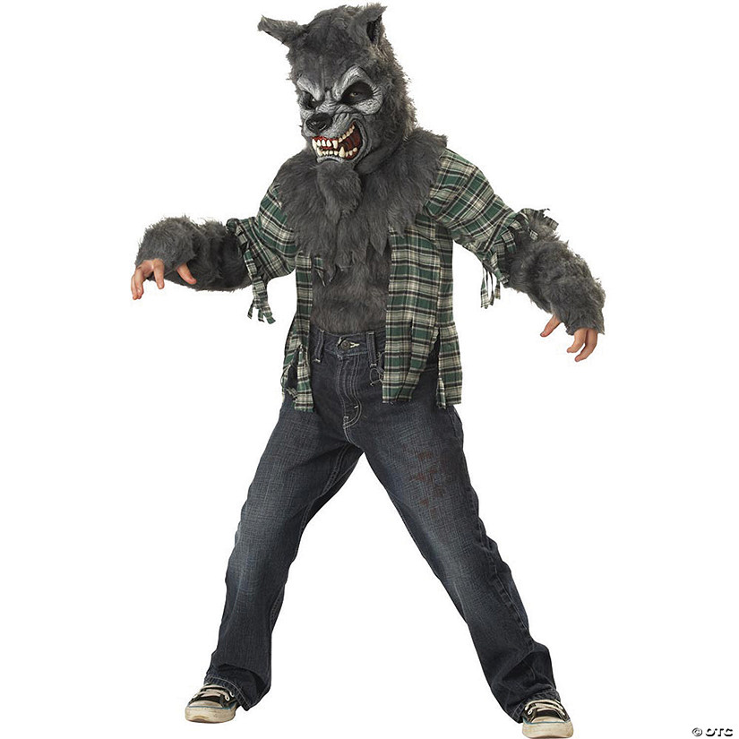 Boy's Howling at the Moon Werewolf Costume - Large Image