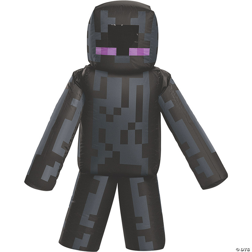 Boy's Inflatable Minecraft Enderman Costume Image