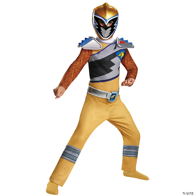 Boy's Mighty Morphin Power Rangers&#8482; Gold Ranger Dino Charge Costume Image