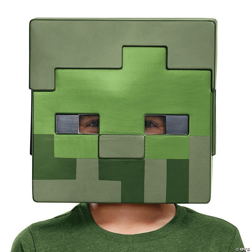 Boy's Minecraft Zombie Half Mask Image