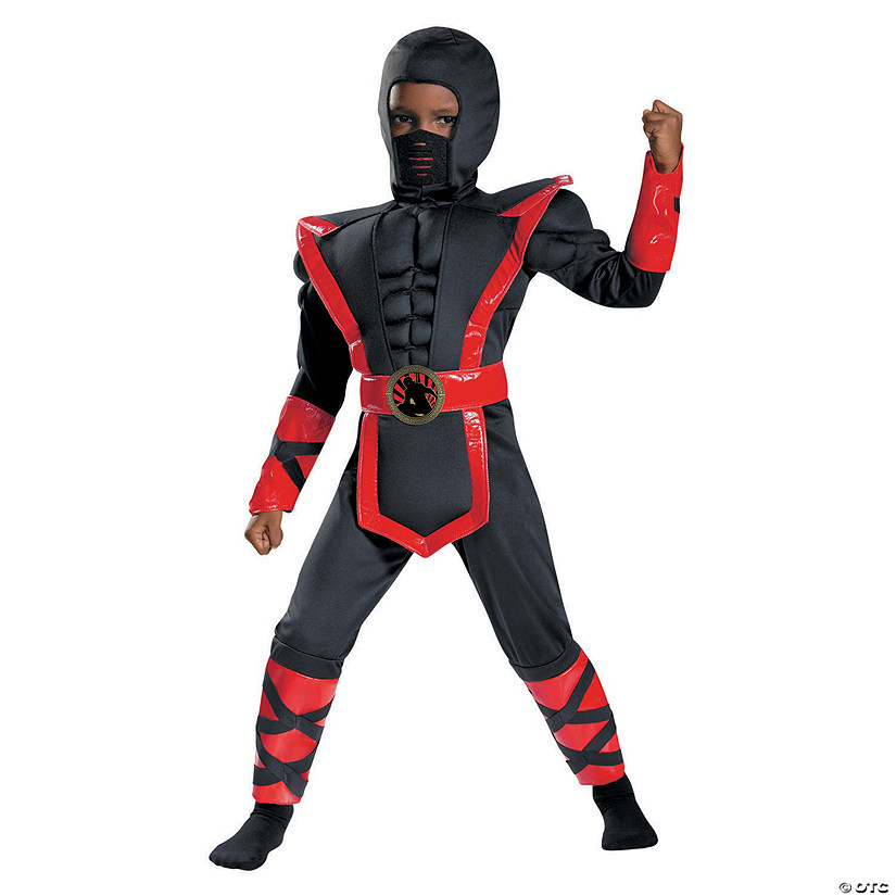 Boy's Muscle Ninja Costume - Small Image