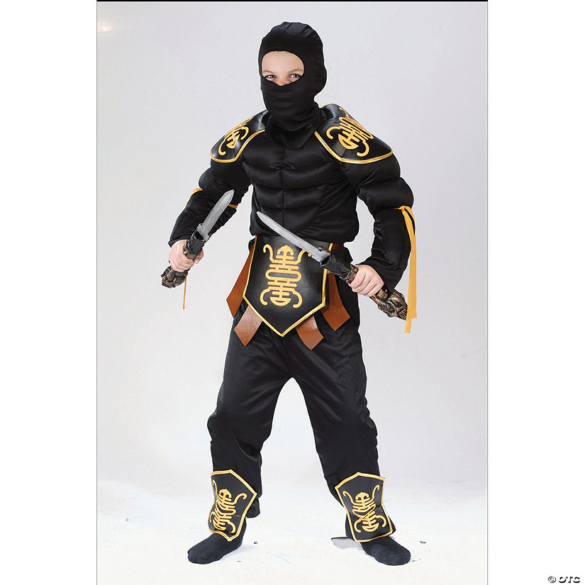 Boy's Muscle Ninja Warrior Costume Image