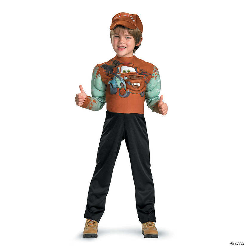 Boy's Muscle Tow Mater Costume - Medium Image