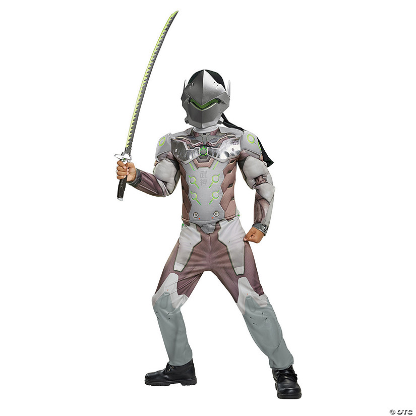 Boy's Overwatch Genji Classic Muscle Costume Image