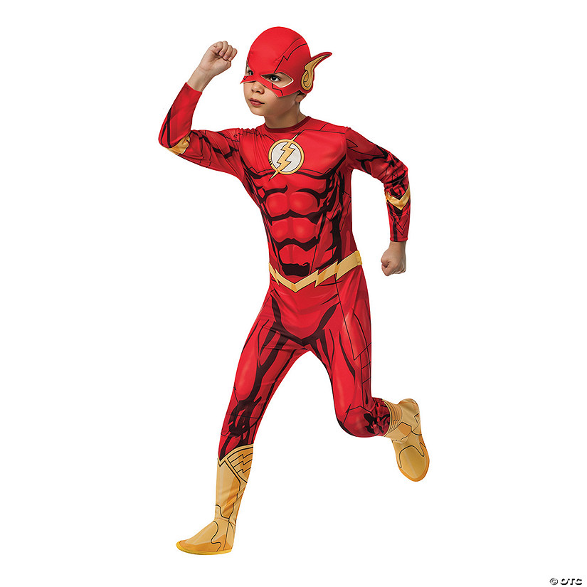 Boy's Photo-Real DC Comics The Flash Costume Image