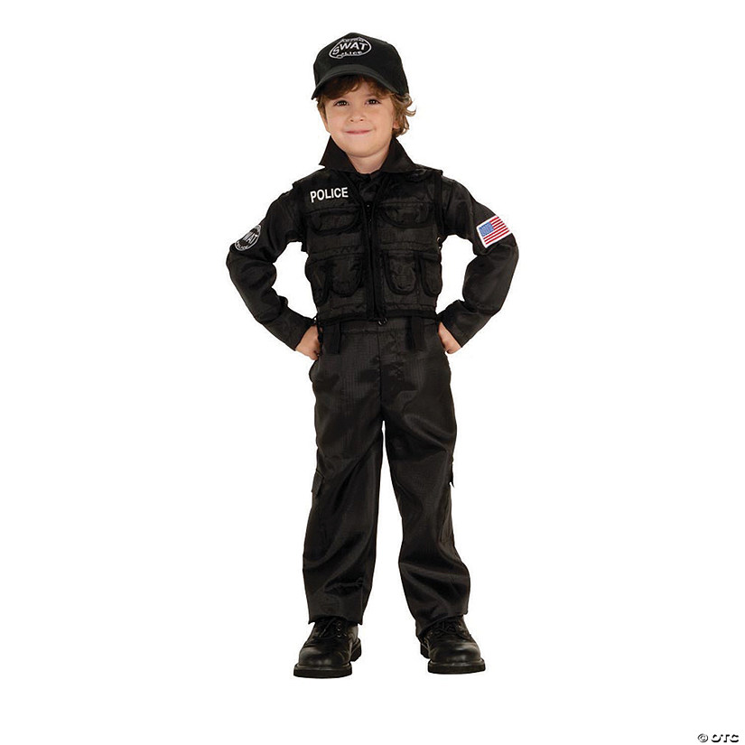 Boy's Policeman SWAT Costume Image