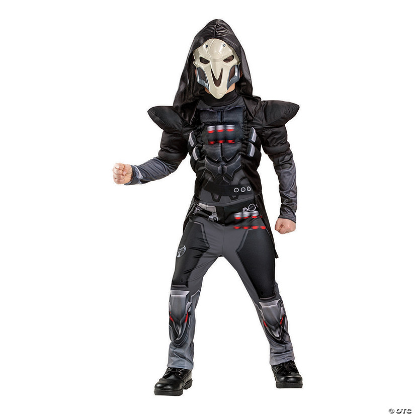 Boy's Reaper Classic Muscle Costume - Overwatch Image