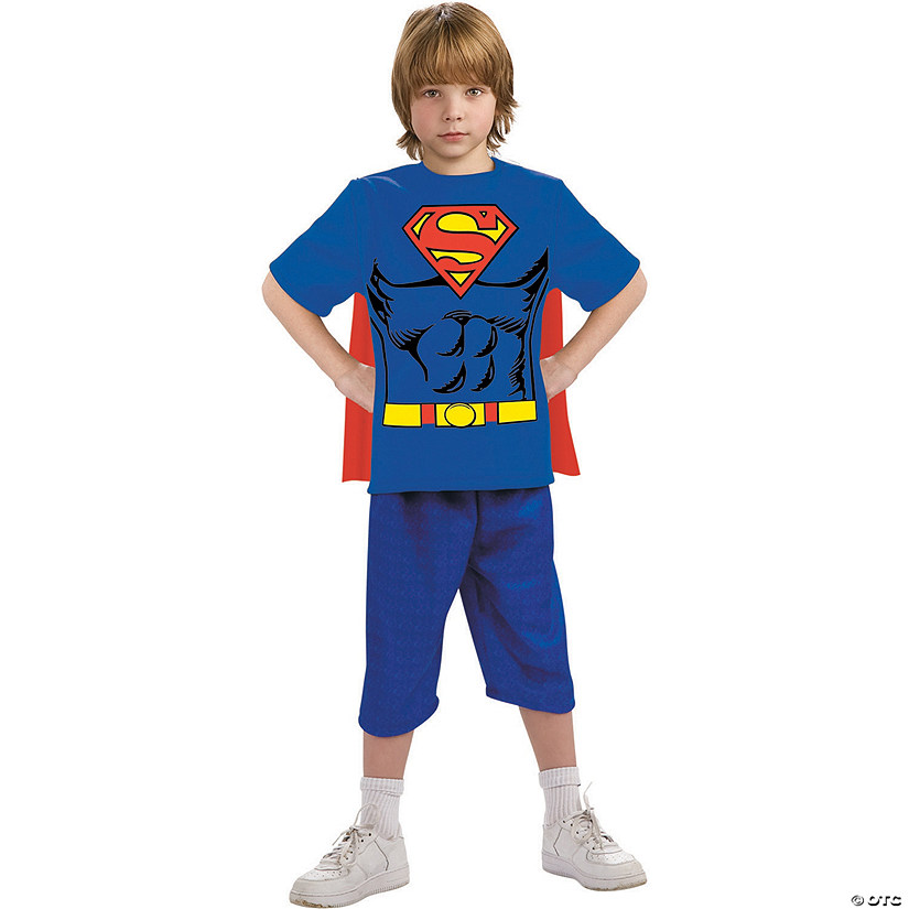 Boy's Superman Shirt Costume - Small Image