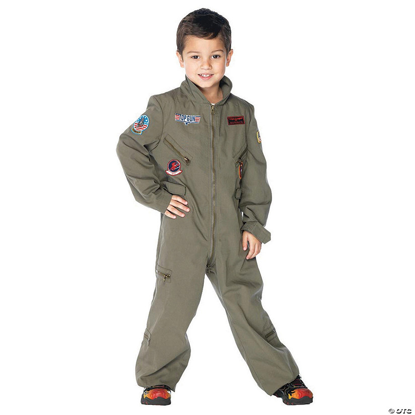 Boy's Top Gun Flight Suit Costume Image