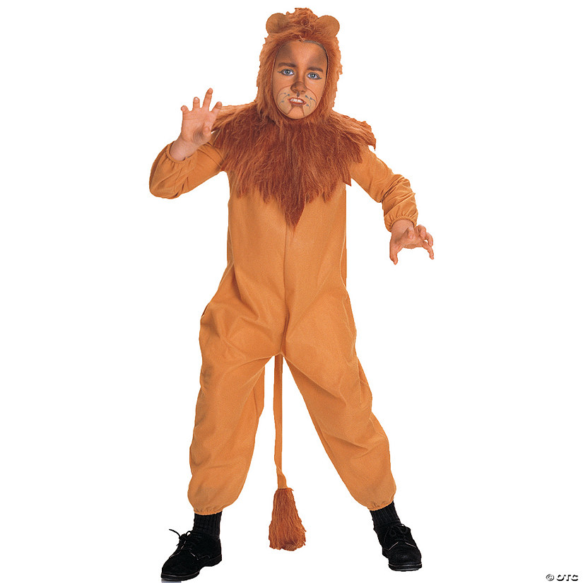 Boy's Wizard of Oz Cowardly Lion Costume - Medium Image