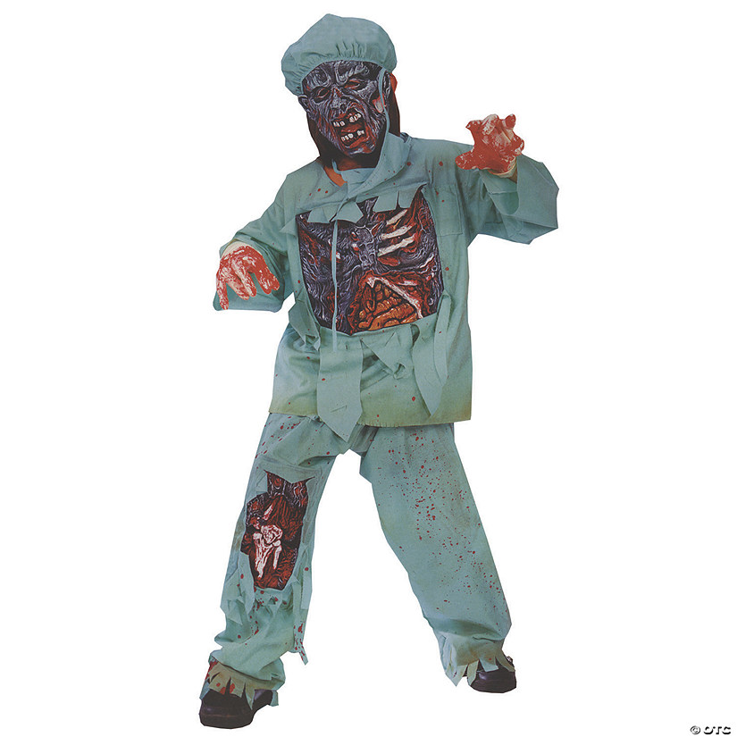 Boy's Zombie Doctor Costume - Small Image