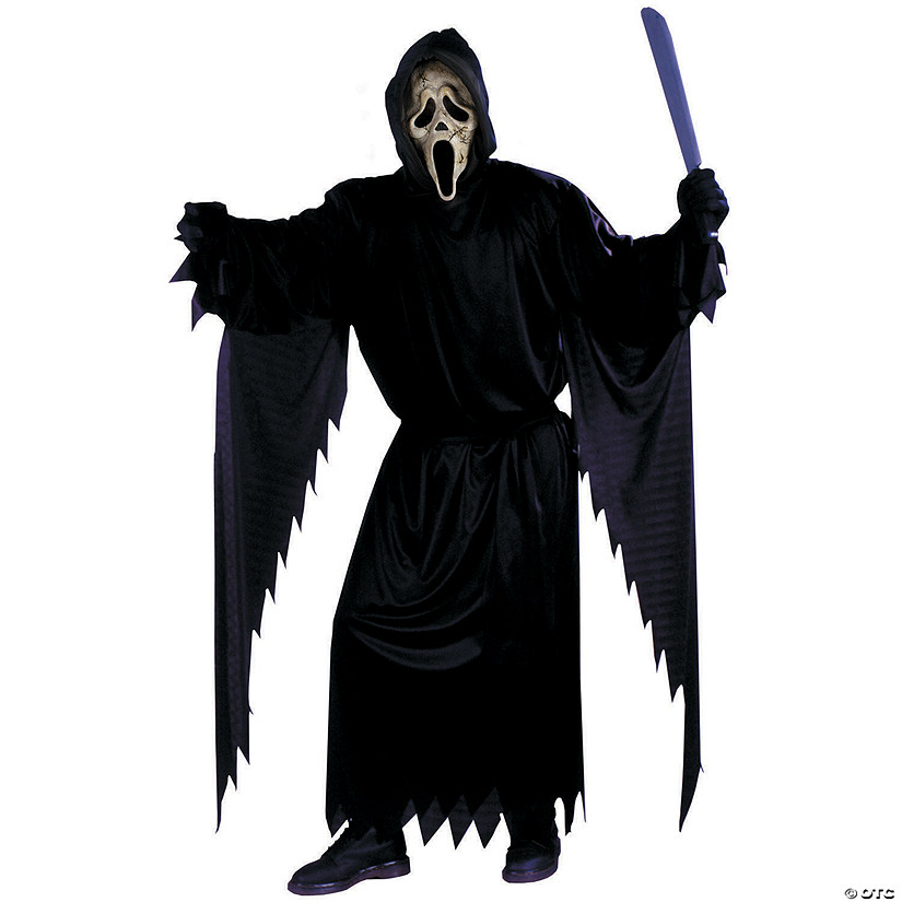 Boy's Zombie Ghost Face Costume Image