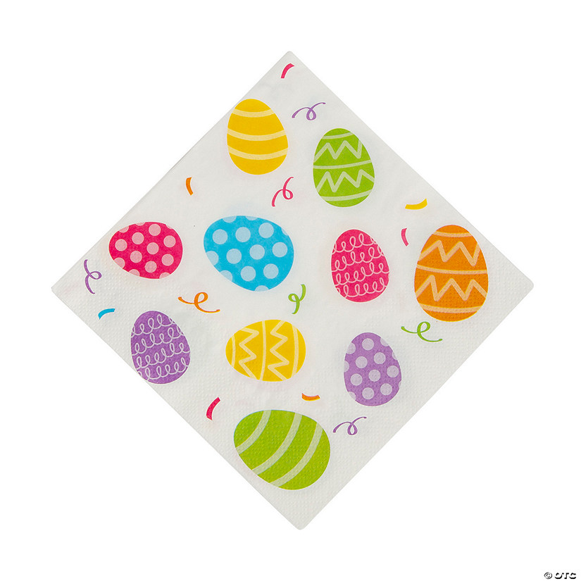 Bright Easter Egg & Confetti Luncheon Napkins - 16 Pc. Image