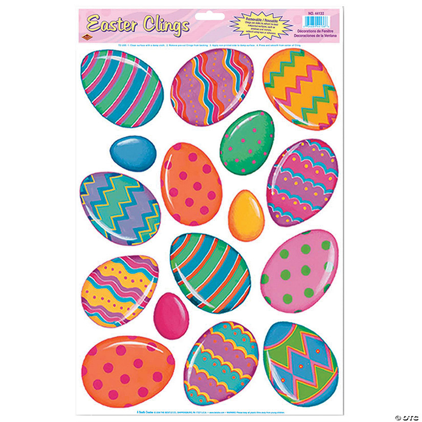 Bright Egg Window Clings Image