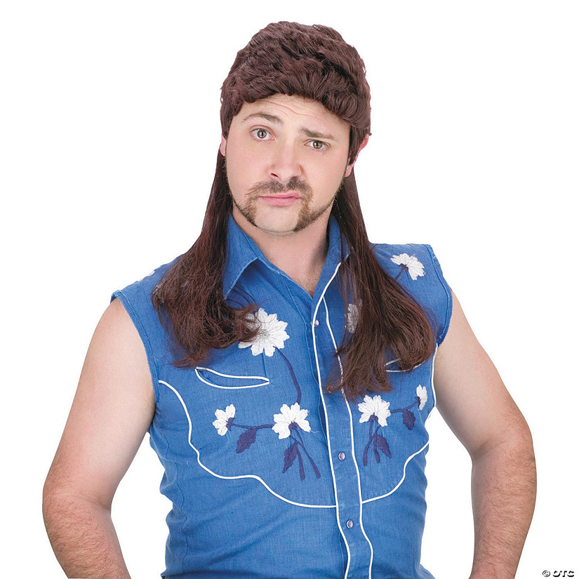 Brown Mullet Super Wig Image