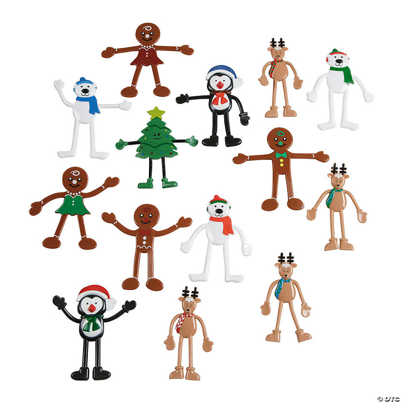 Bulk 100 Pc. Christmas Bendable Assortment Image