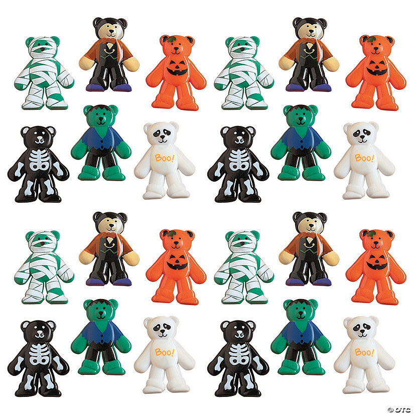 Bulk 144 Pc. Halloween Bears Image