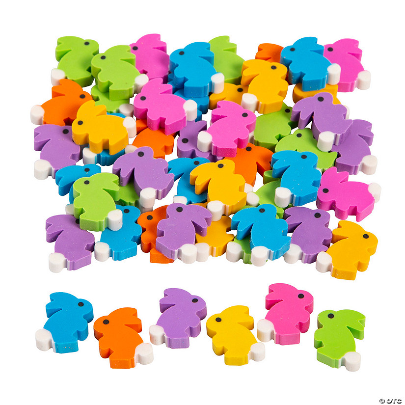 Bulk 144 Pc. Mini Easter Bunny Erasers Image