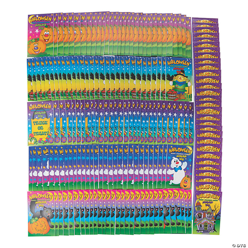 Bulk 180 Pc. Halloween Activity Pads Image