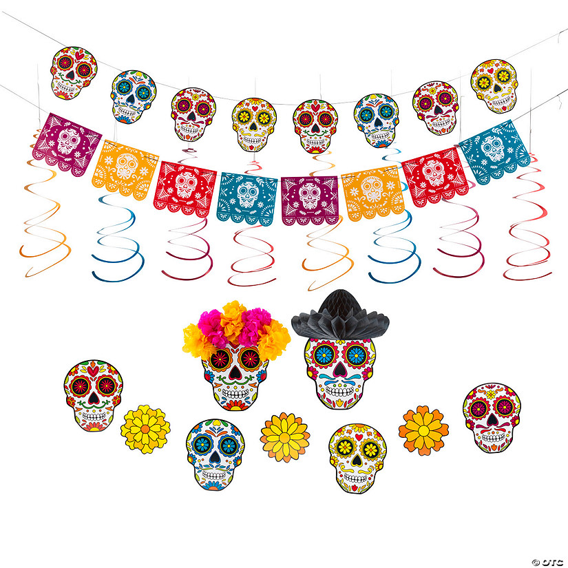 Bulk 19 Pc. Day of the Dead Sugar Skull Decorating Kit Image