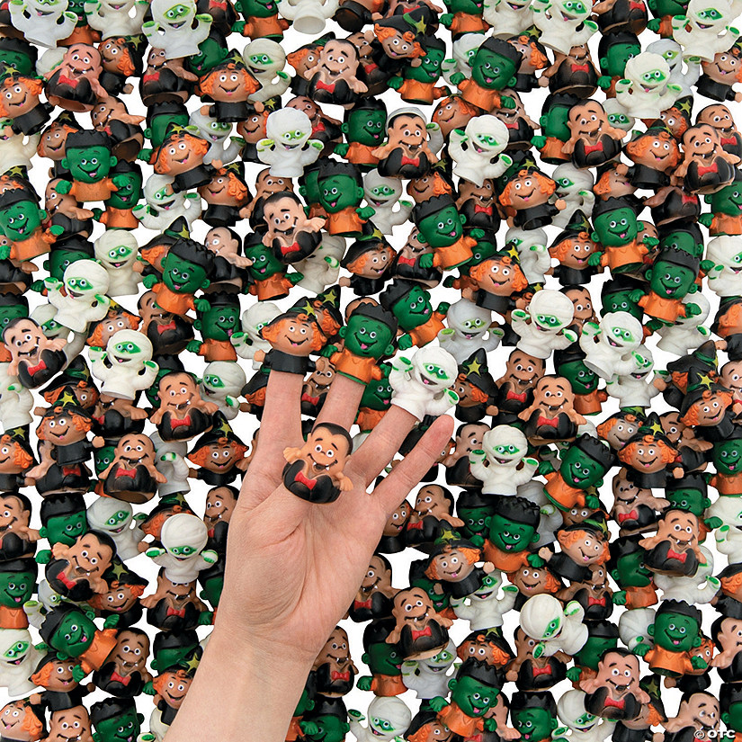 Bulk 240 Pc. Halloween Character Finger Puppets Image