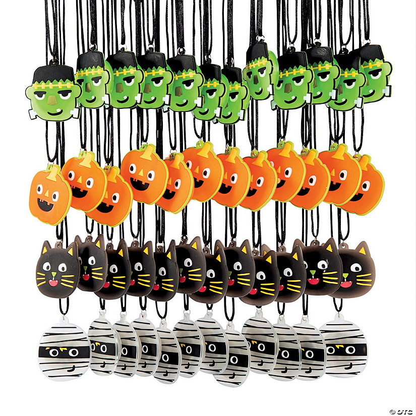 Bulk 48 Pc. Ghoul Gang Light-Up Necklaces Image