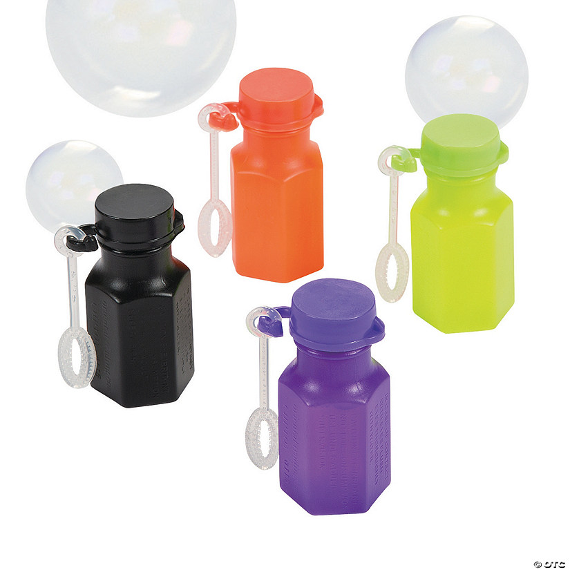 Bulk 48 Pc. Halloween Mini Bubble Bottles Image