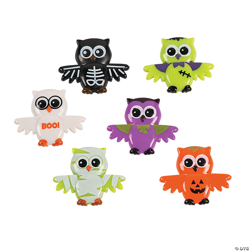 Bulk 48 Pc. Halloween Owl Characters Image