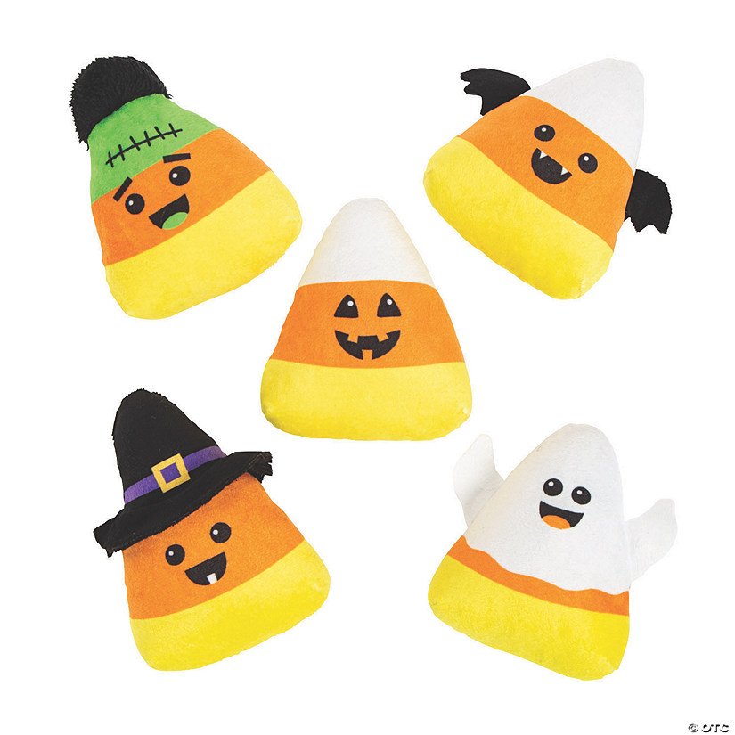 Bulk 48 Pc. Halloween Smiling Stuffed Candy Corn Assortment Image