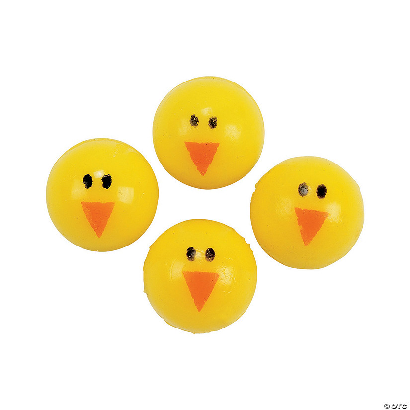 Bulk 48 Pc. Mini Chick Bouncy Balls Image