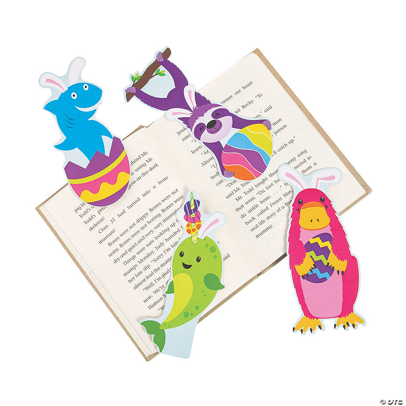 Bulk 50 Pc. Easter Animal-Shaped Bookmarks Image