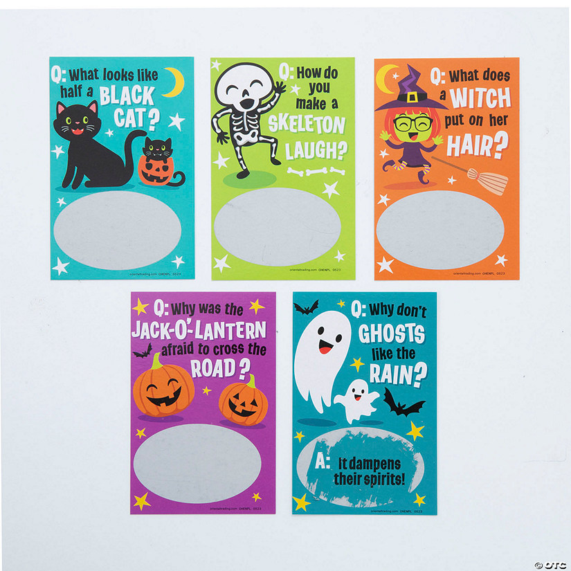 Bulk 50 Pc. Halloween Joke Scratch-Off Cards Image