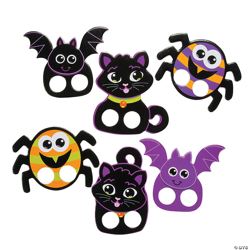 Bulk 72 Pc. Halloween Characters Finger Puppets Image