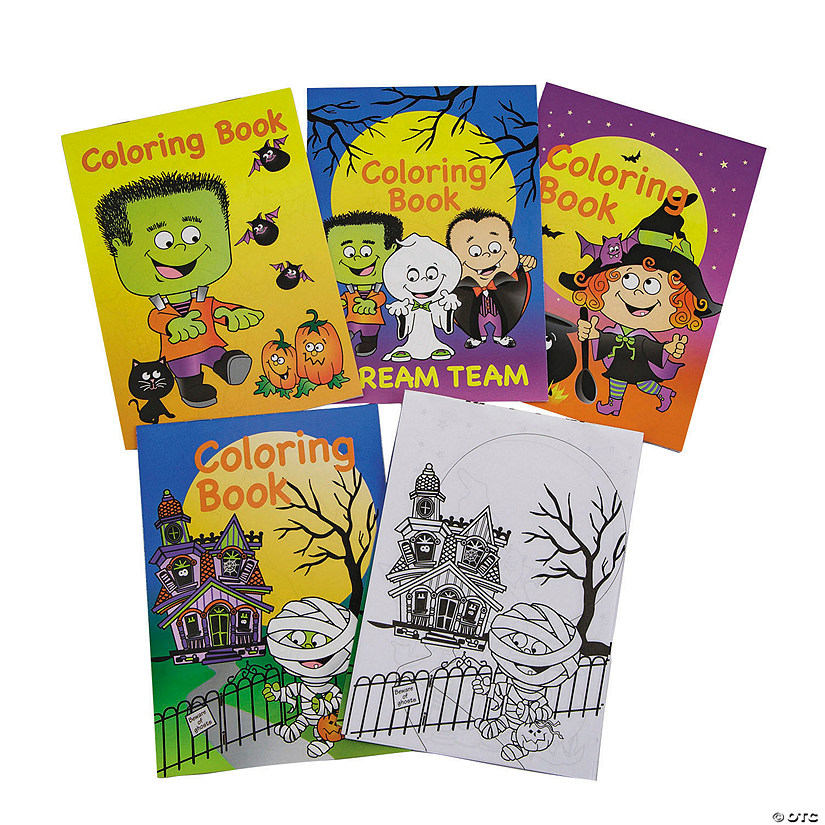 Bulk 72 Pc. Halloween Coloring Books Image