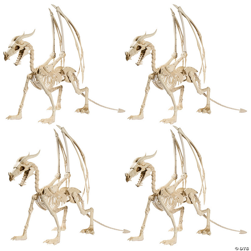 Bulk Halloween Dragon Skeletons - 4 Pc. Image
