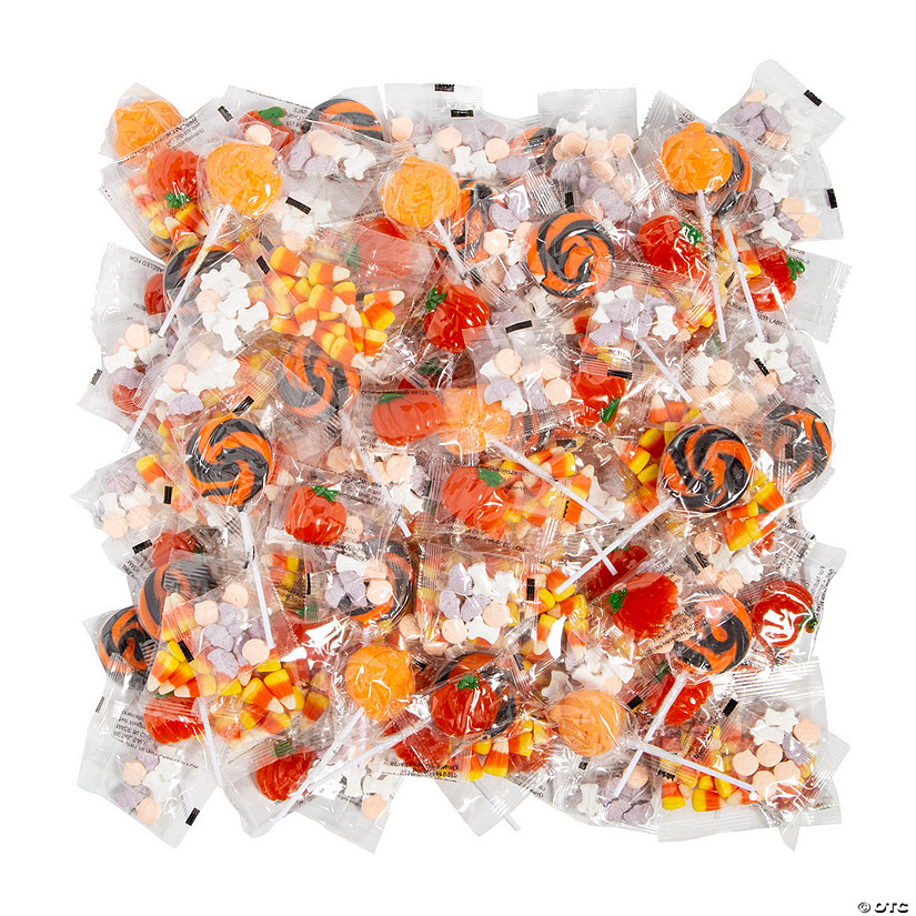 Bulk  Jack-O&amp;#8217;-Lantern Halloween Candy Assortment Image