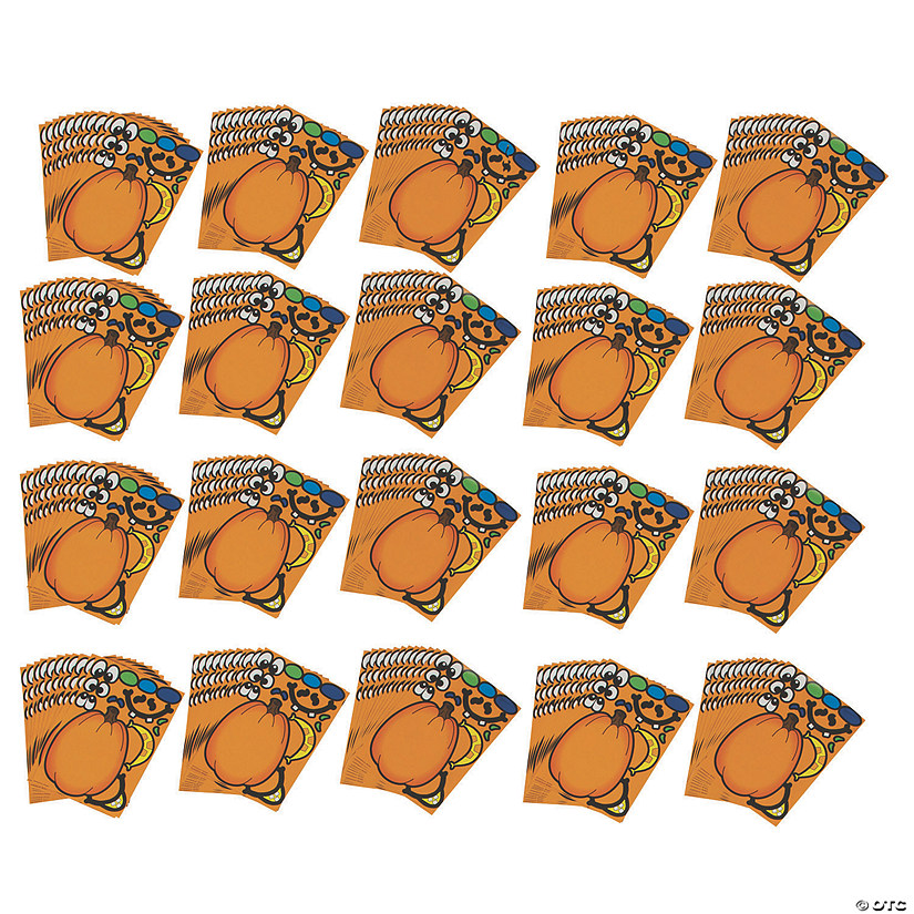 Bulk Jack-O&amp;#8217;-Lantern Sticker Sheets - 240 Pc. Image